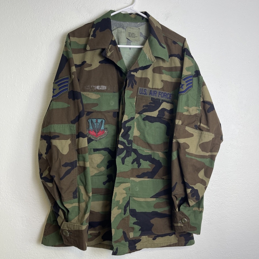 Winter Weight Woodland Pattern Camouflage BDU Shirt Medium/Regular